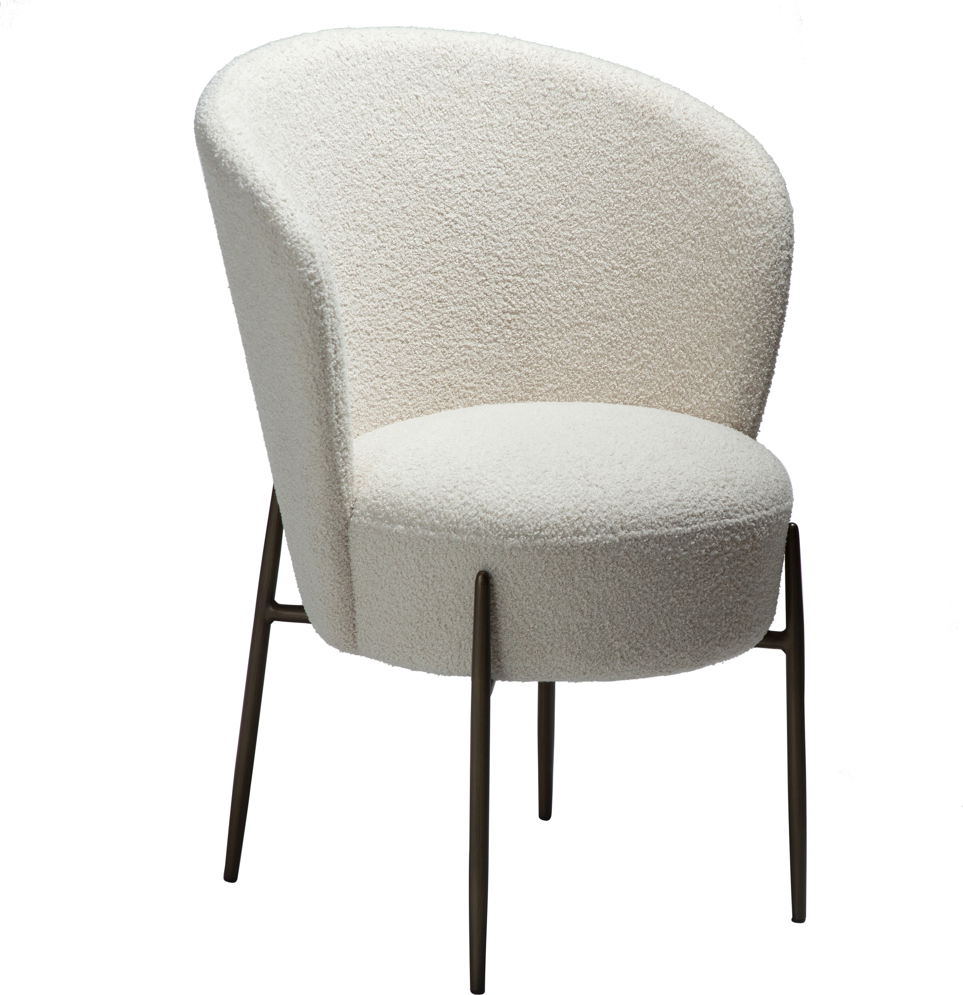 Orbit matstol - Dove bouclé Orbit matstol - Dove bouclé