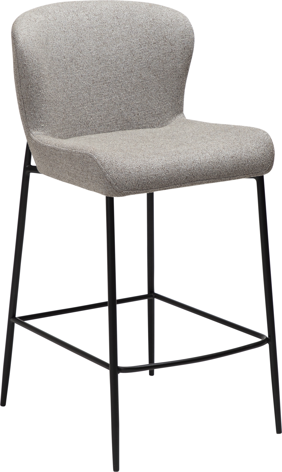 Glam counterstol - Pebble earth boucle/svart