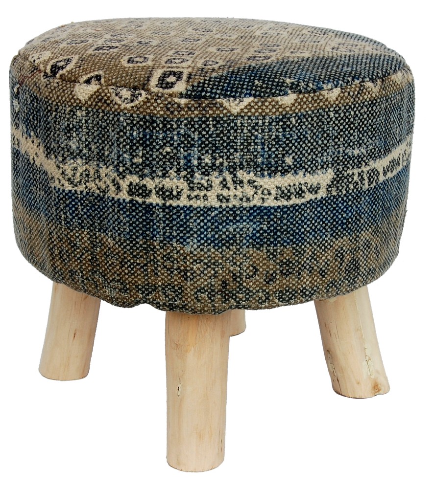 Sittpuff Travnik vintage - Blå Sittpuff Travnik vintage - Blå