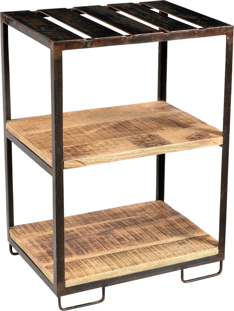 Johannesburg sidobord - Tr�/metall