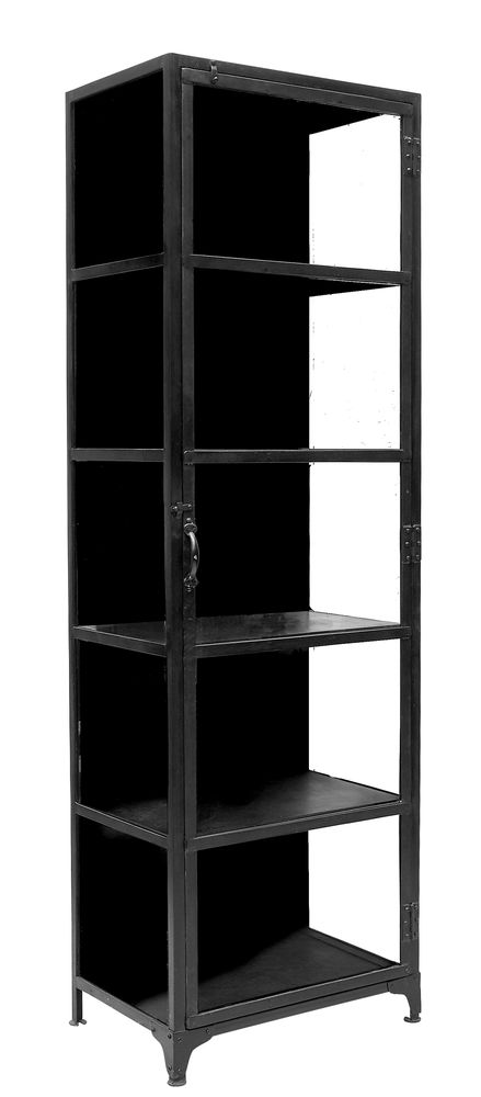 Athea vitrinsk�p i pl�t - Svart