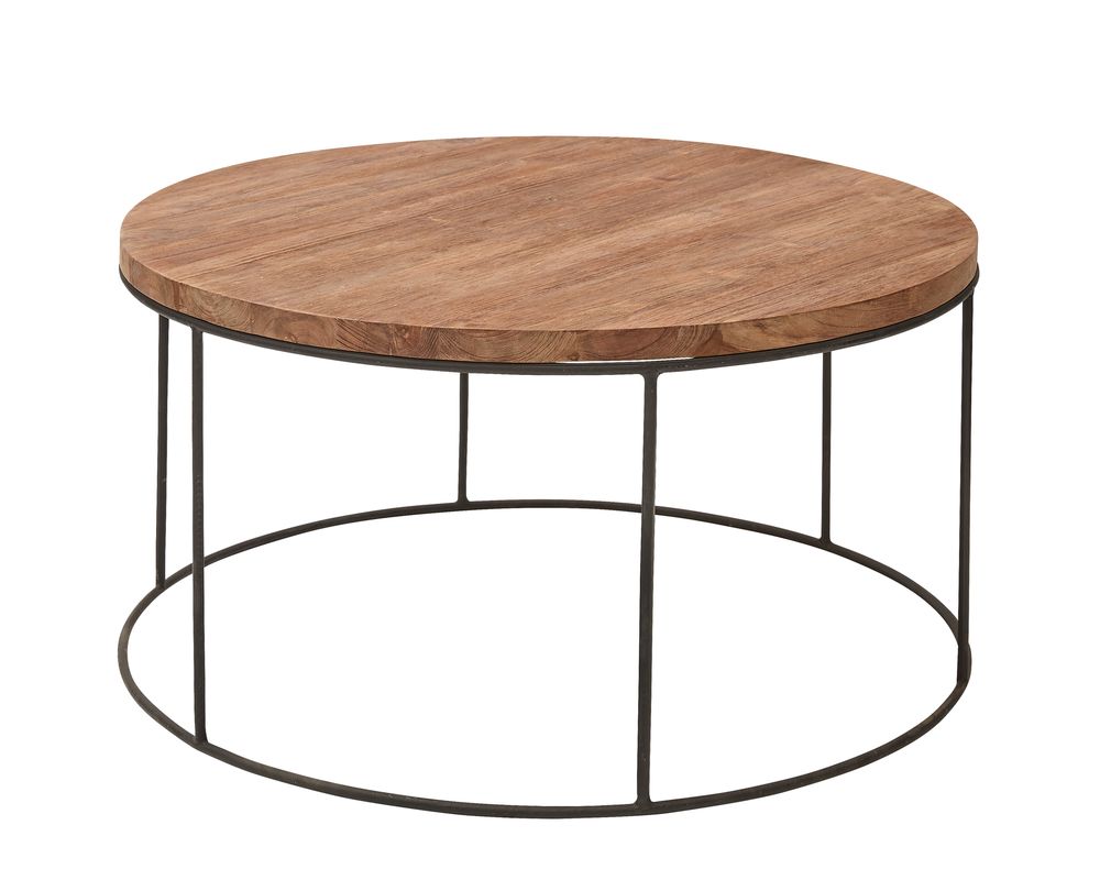 Karla soffbord �90 cm - Tr� metall