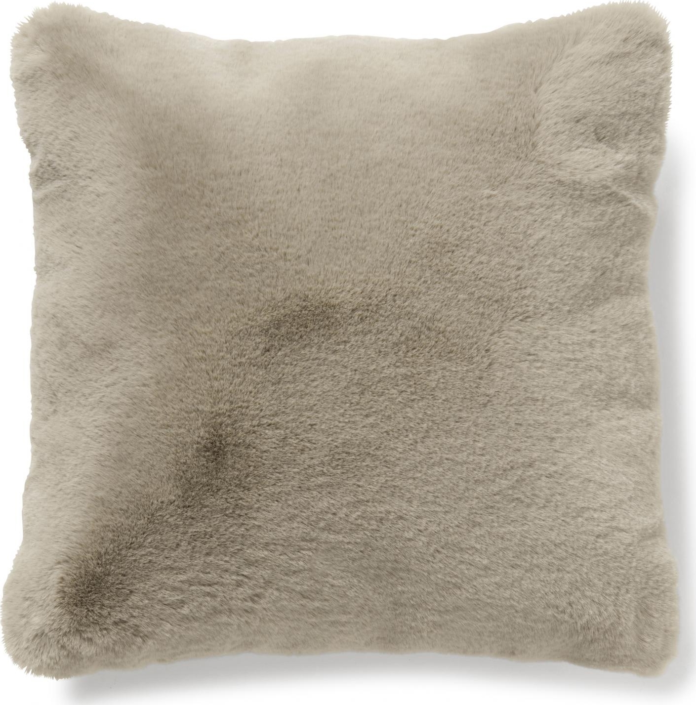 Fluffy prydnadskudde Taupe - 45 x 45 cm