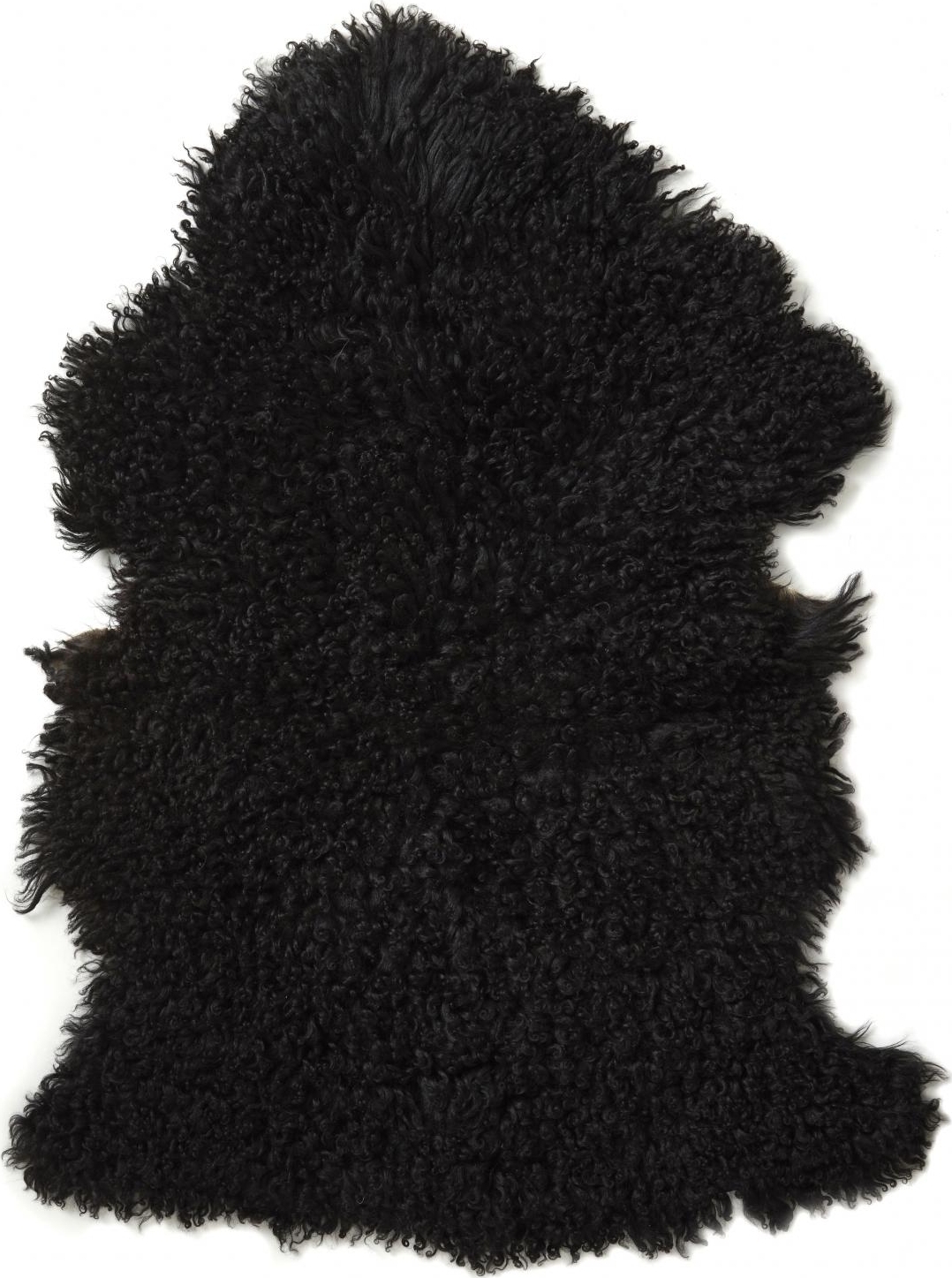 Ebbenhouten schapenvacht Zwart - 60 x 85 cm