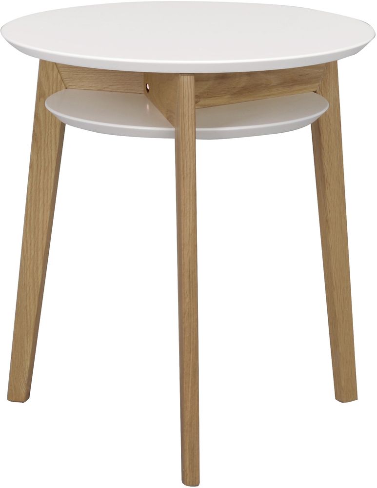 Rodeo sidobord - Vit/ek