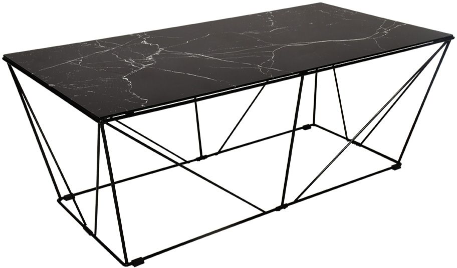 Cube Soffbord - Glas/svart