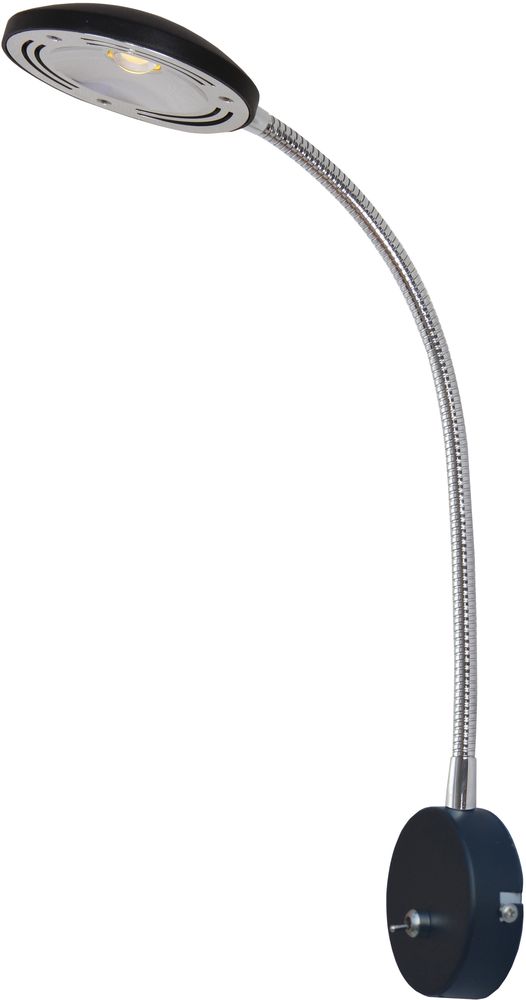 Hero v�gglampa - Svart/krom