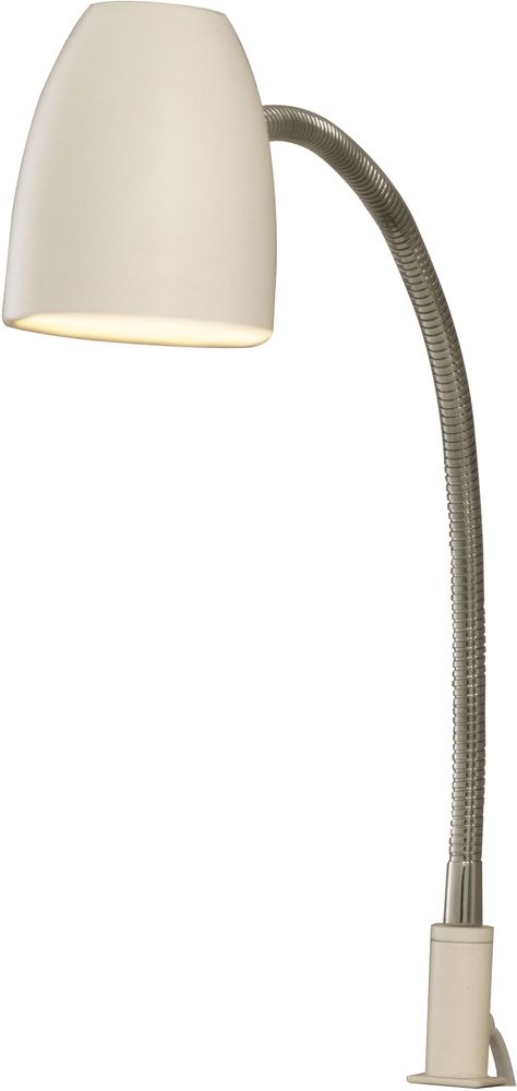 Sandnes bedlampje - Wit/chroom