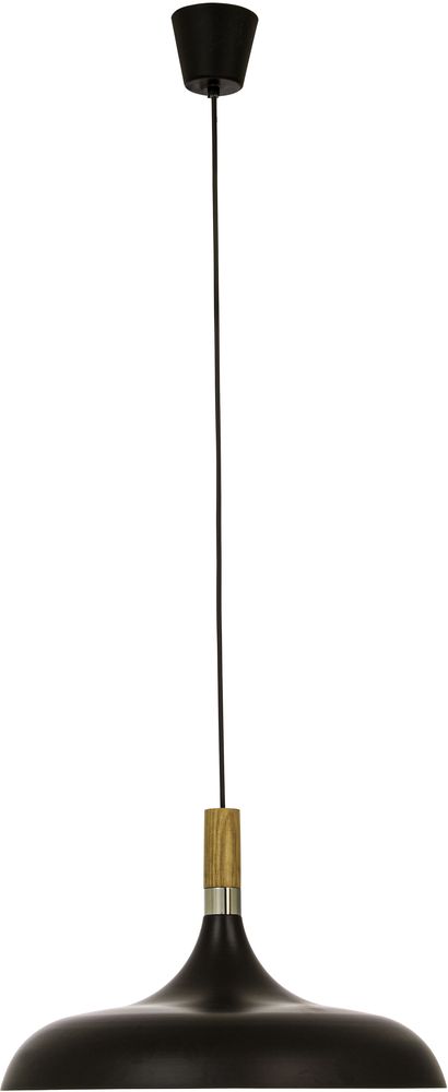 Sense taklampa - Svart/tr�/krom