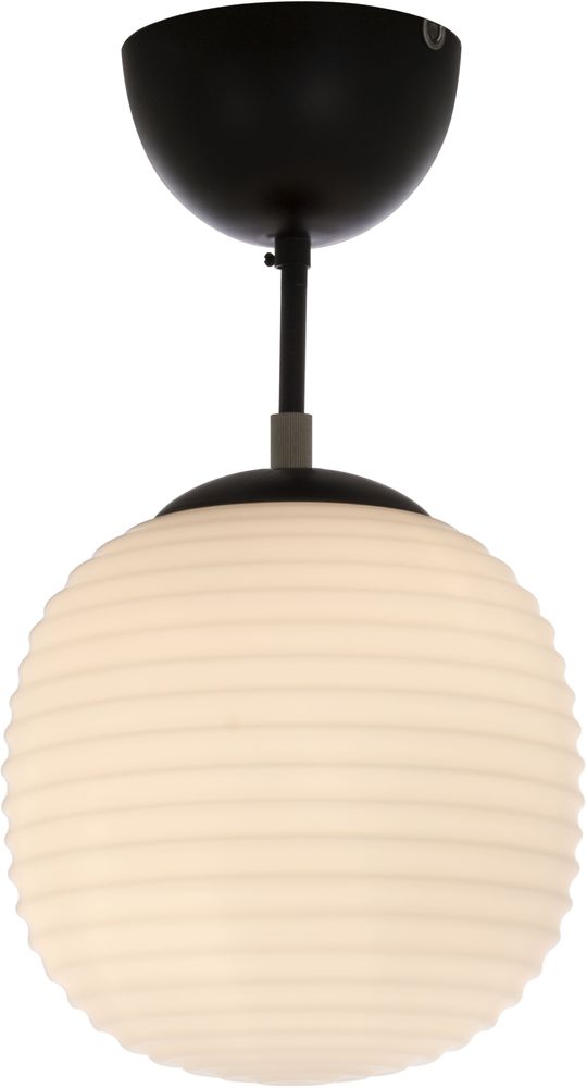 Rille plafond - Svart/opalvit