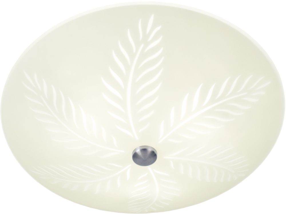 Palmblad plafond - Vit/st�l