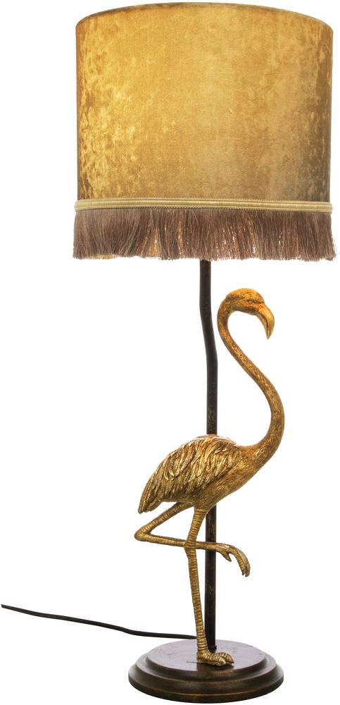 Flamingo tafellamp - Zwart goud/goud