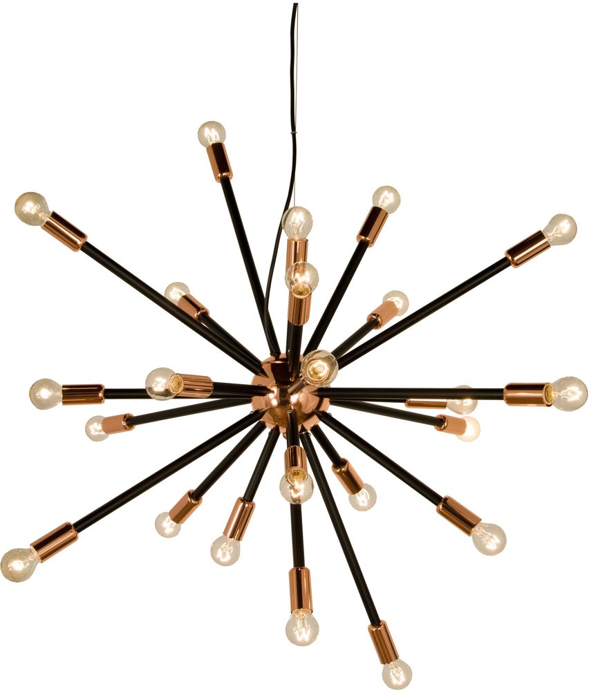 Ray taklampa - Koppar/svart Ray taklampa - Koppar/svart