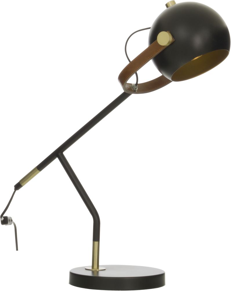 Skrivbordslampa - Svart/matt mässing Skrivbordslampa - Svart/matt mässing
