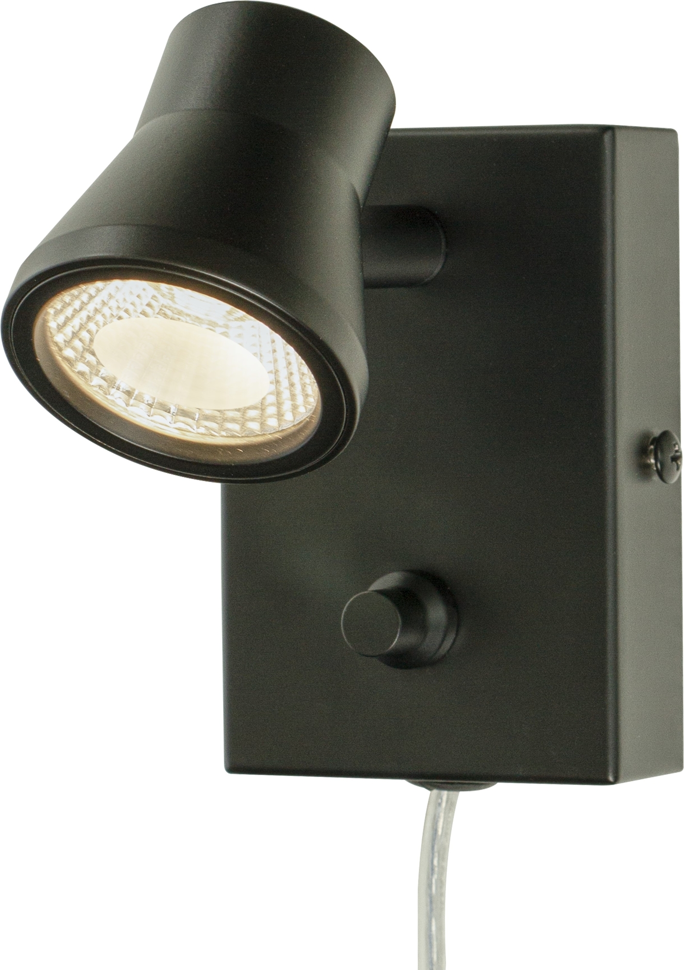 Pluto wandlamp LED - Zwart