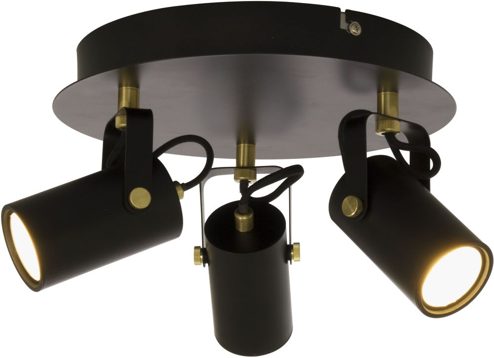 Cilindro spotlight - Svart/matt m�ssing