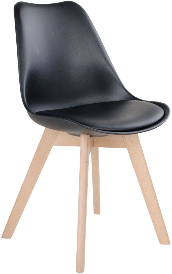 Molde Matstol - Svart/natur