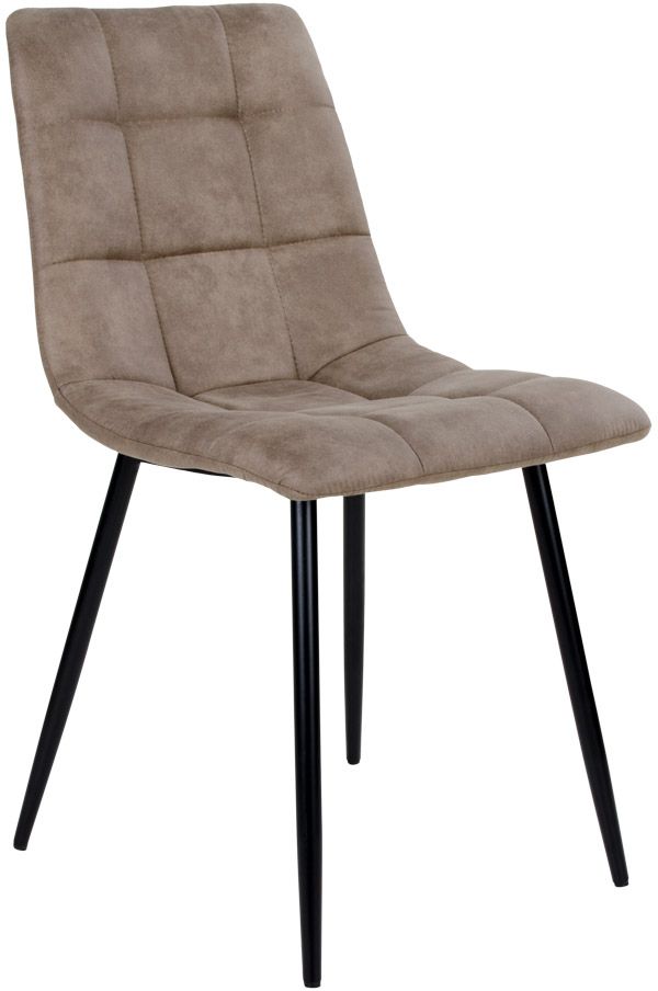 Middelfart Matstol - Ljusbrun/svart