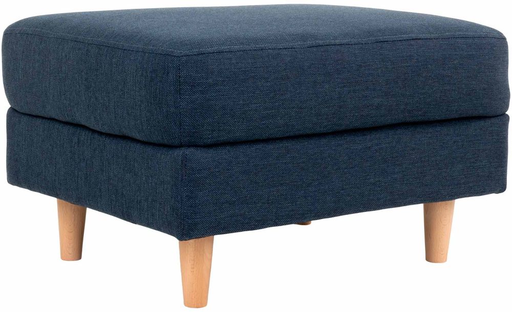 Bologna Sittpuff - Mörkblå/bok Bologna Sittpuff - Mörkblå/bok