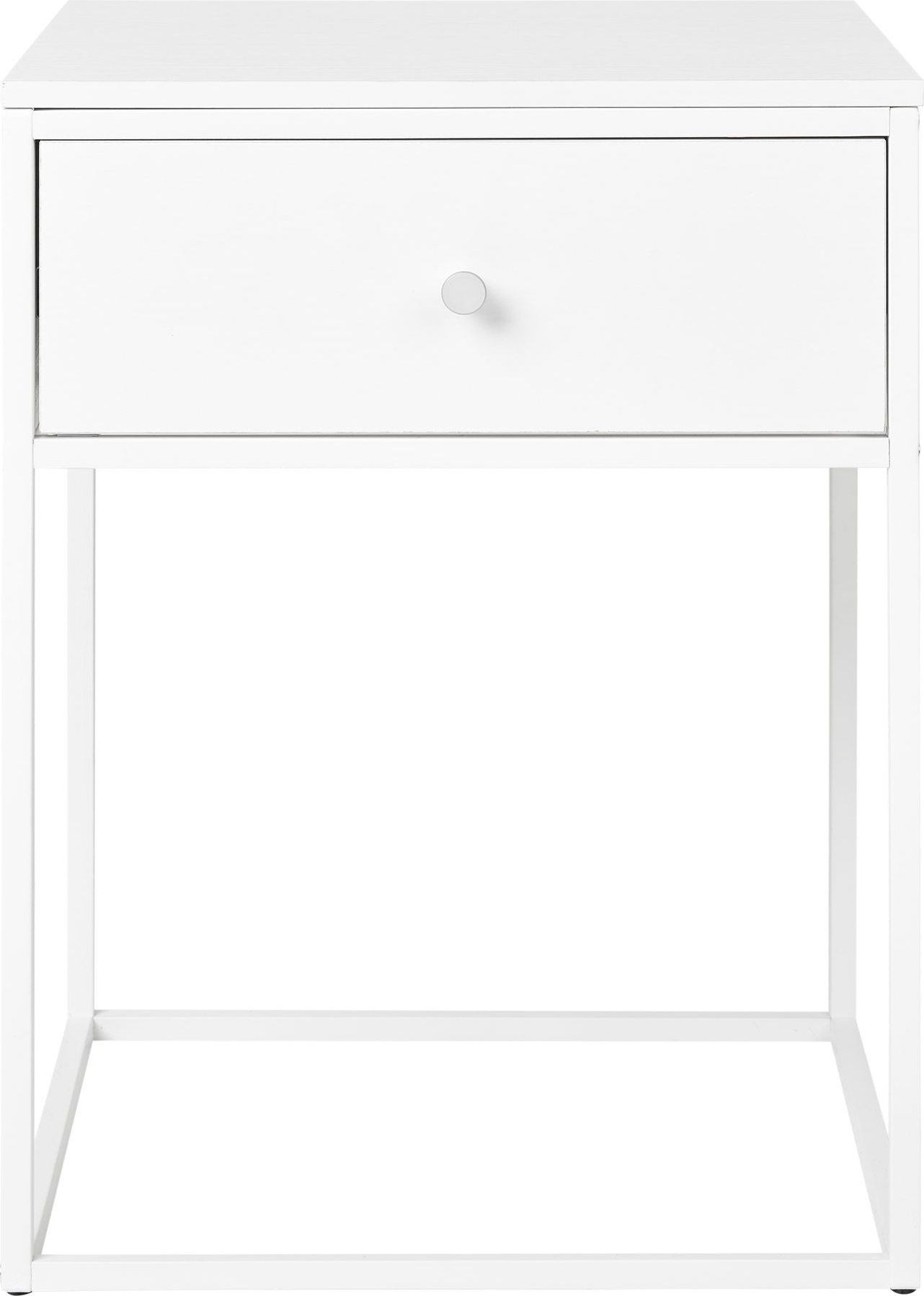 Witte bijzettafels 40 x 40 cm - Wit