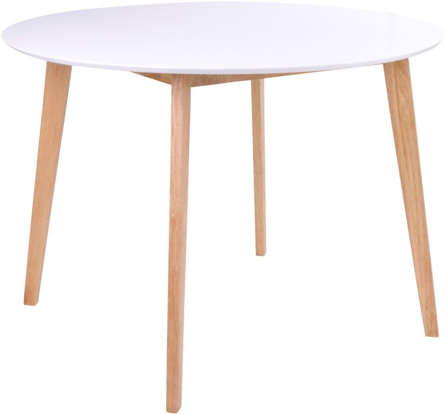 Vojens Matbord - Vit/natur - Ø105 cm Vojens Matbord - Vit/natur - Ø105 cm