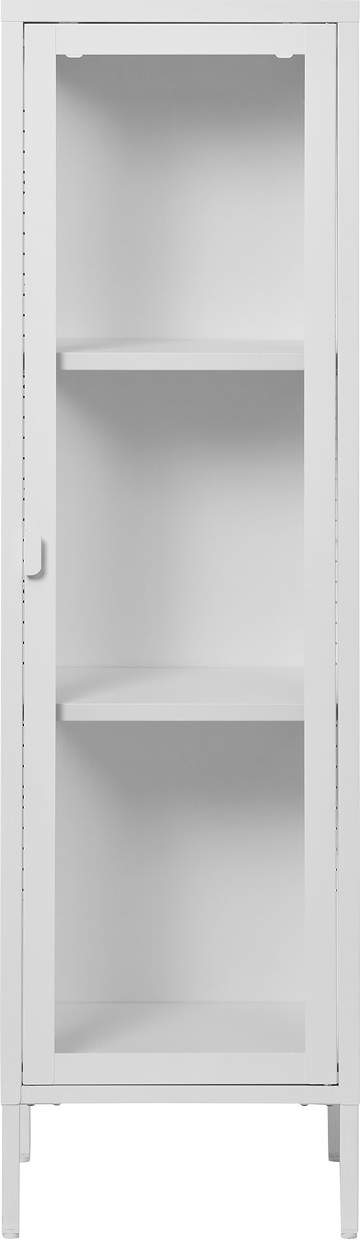 Brisbane vitrinekast 40x35x140 cm - Wit