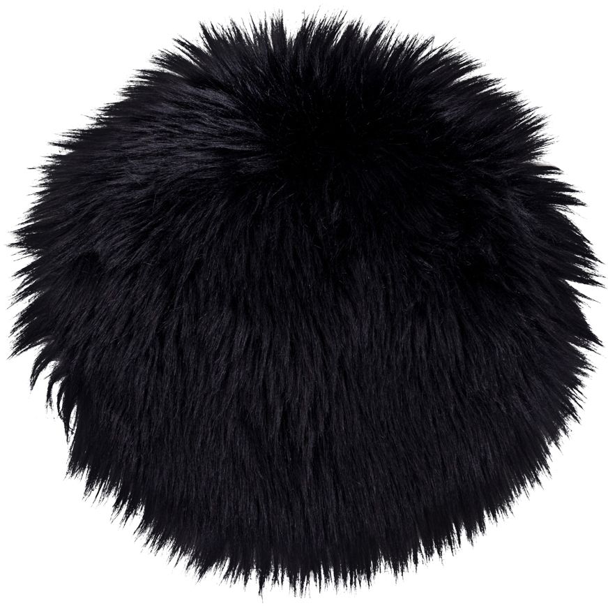 Lammskinn imitation - Svart - �35