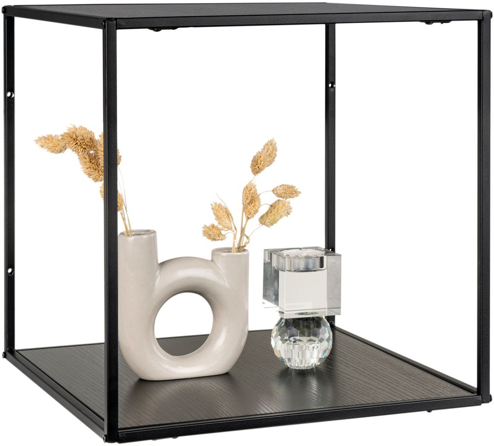 Witte Wandplank - Zwart - 36x36x36