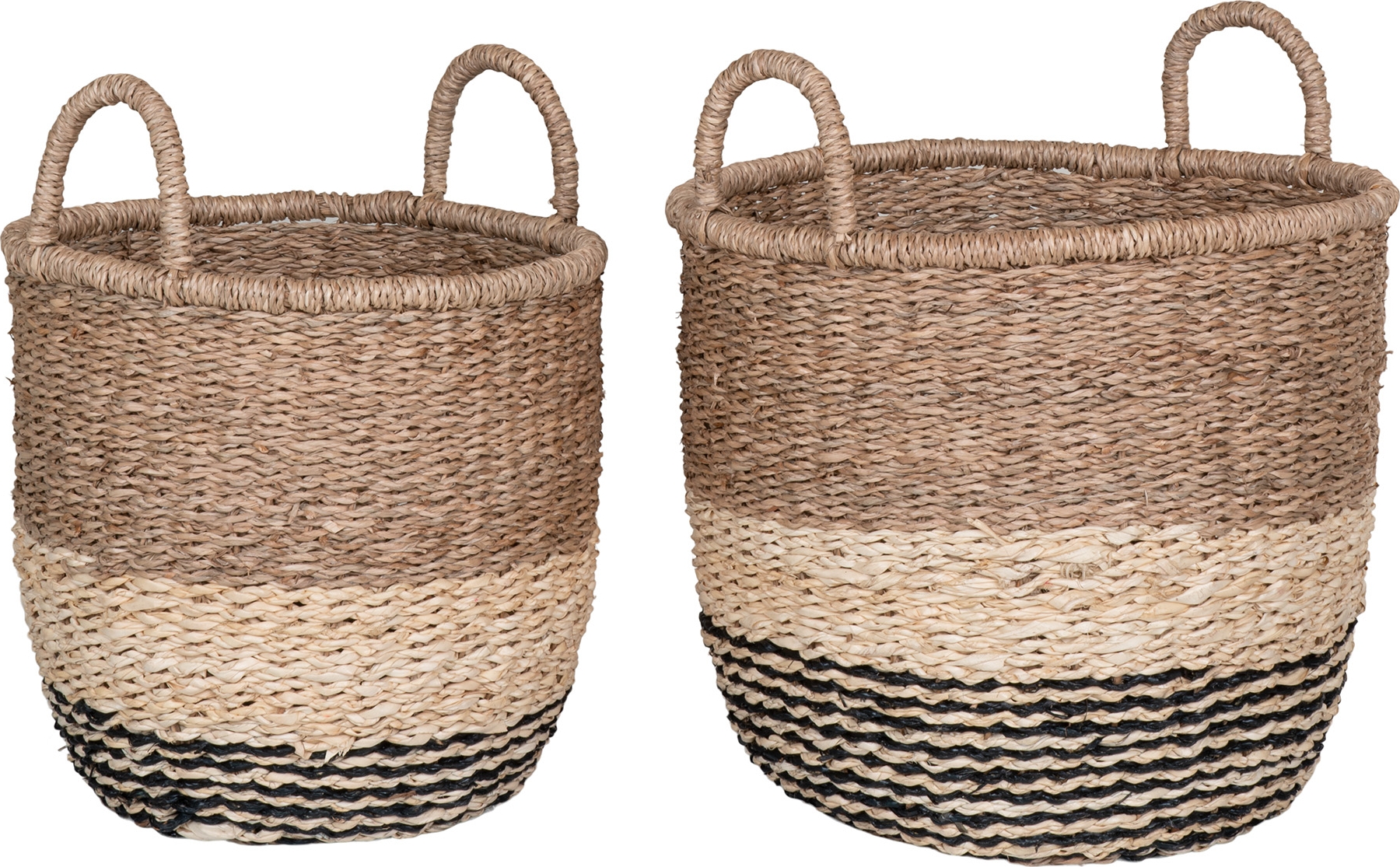 Lima mandenset, 2 stuks Naturel/Bruin/Zwart