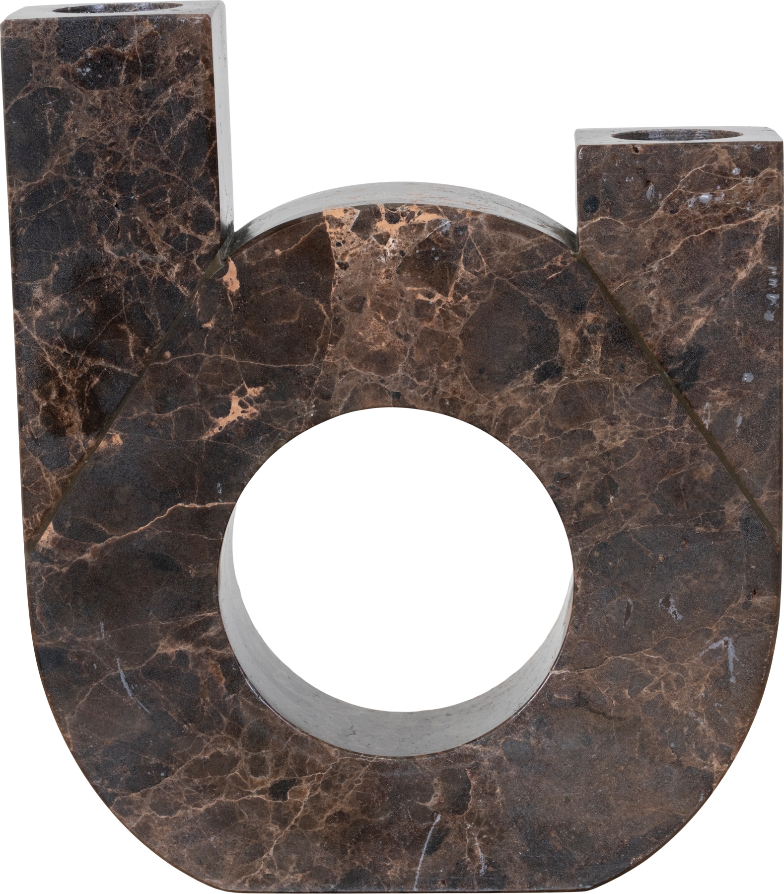 Marma kandelaar ring - Bruin