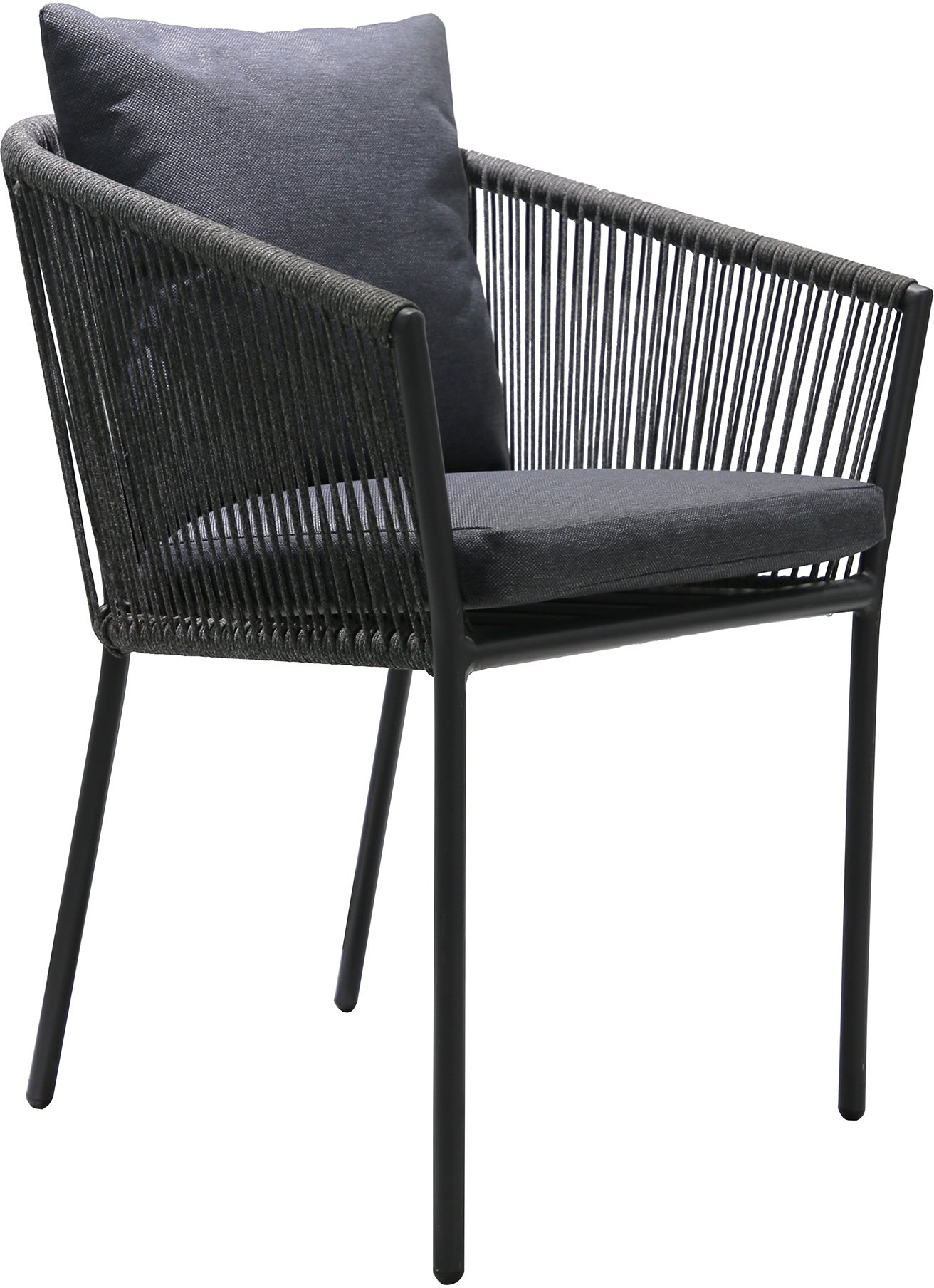 Salerno eetkamerstoel - Grijs/Zwart Salerno eetkamerstoel - Grijs/Zwart