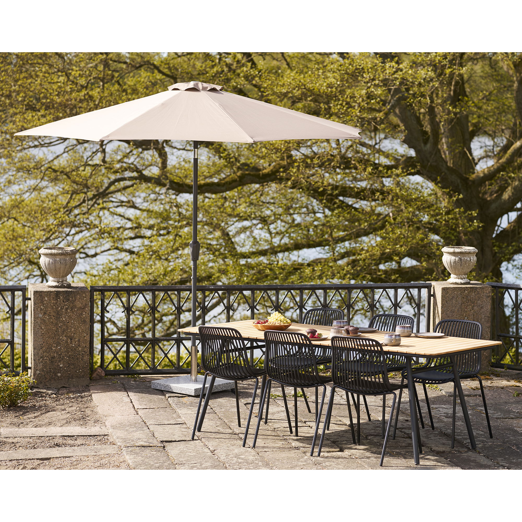 Houston parasoll Ø300 cm - Beige Houston parasoll Ø300 cm - Beige