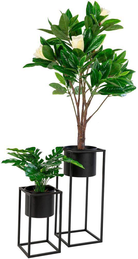 Marla bloemenhouder - Zwart - 2 st