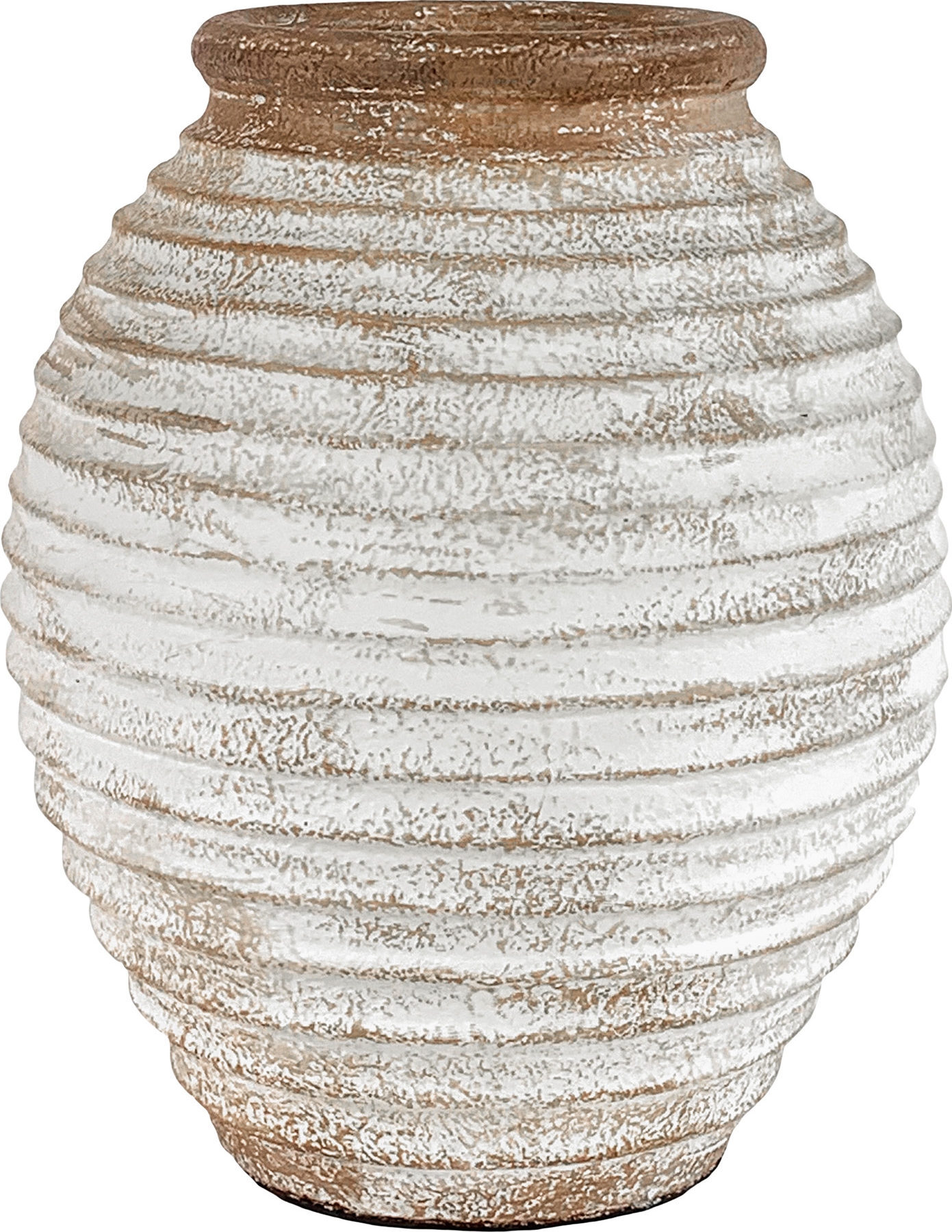 Lomba terracotta pot Bruin/Wit