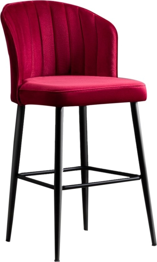 Rubi barkrukset - Wijnrood/zwart