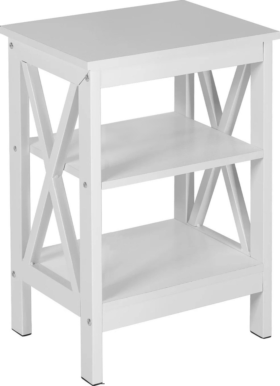 Stijlvolle bijzettafel Wit - 50 x 30 cm Stijlvolle bijzettafel Wit - 50 x 30 cm