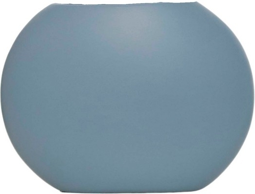 Platte vaas - Grijsblauw Platte vaas - Grijsblauw