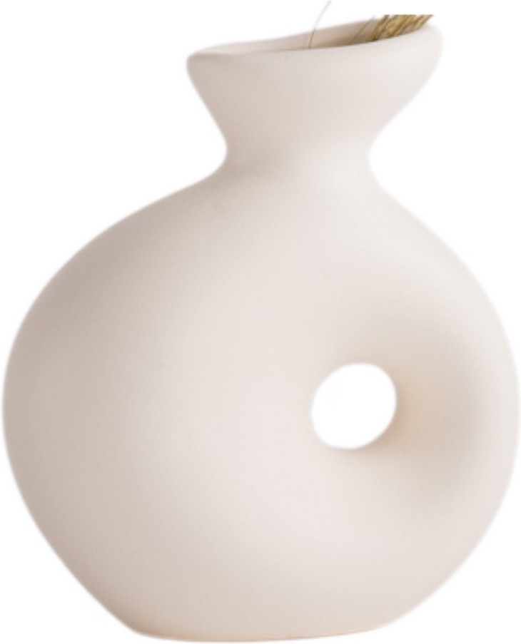 Delta vaas - Gebroken wit