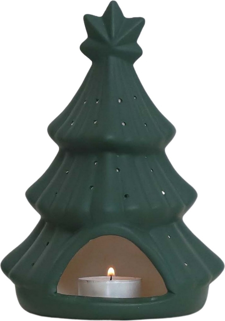 Kerstboomkaarslantaarn - Groen Kerstboomkaarslantaarn - Groen