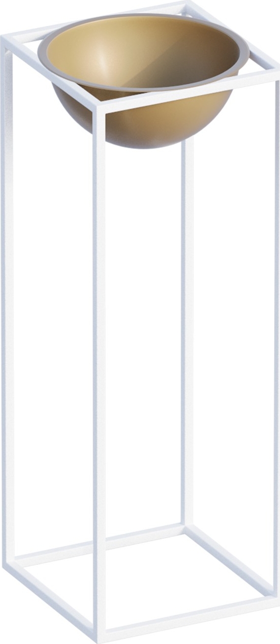 Plato 21 pot - Wit/goud