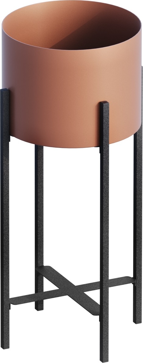 Plato 26 pot - Zwart/koper
