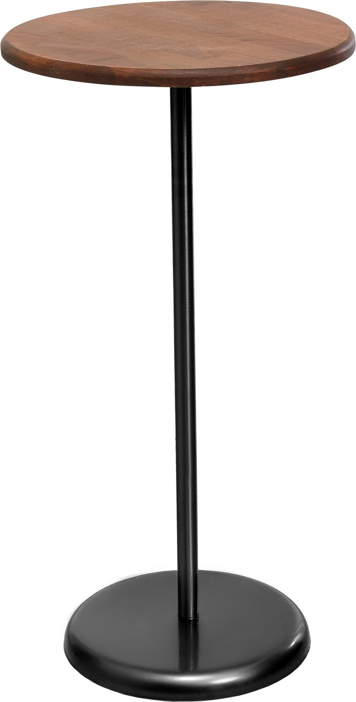 Stijlvolle bijzettafel �40 cm - Zwart/walnoot