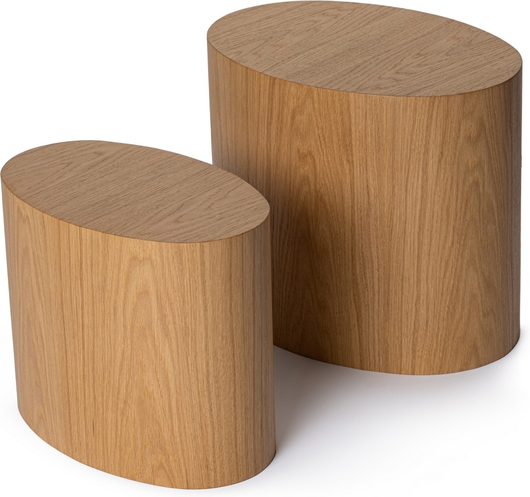 Elipse sidobord-set - Ek