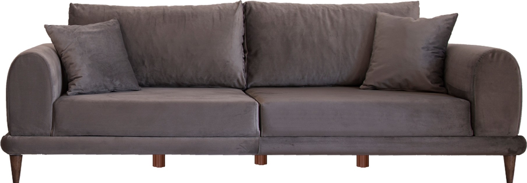 Nero 3-sits soffa - Mörkgrå sammet Nero 3-sits soffa - Mörkgrå sammet