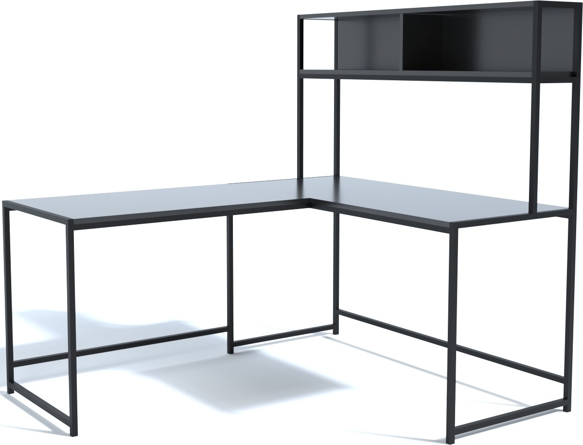 Limey skrivbord 154 x 130 cm - Svart