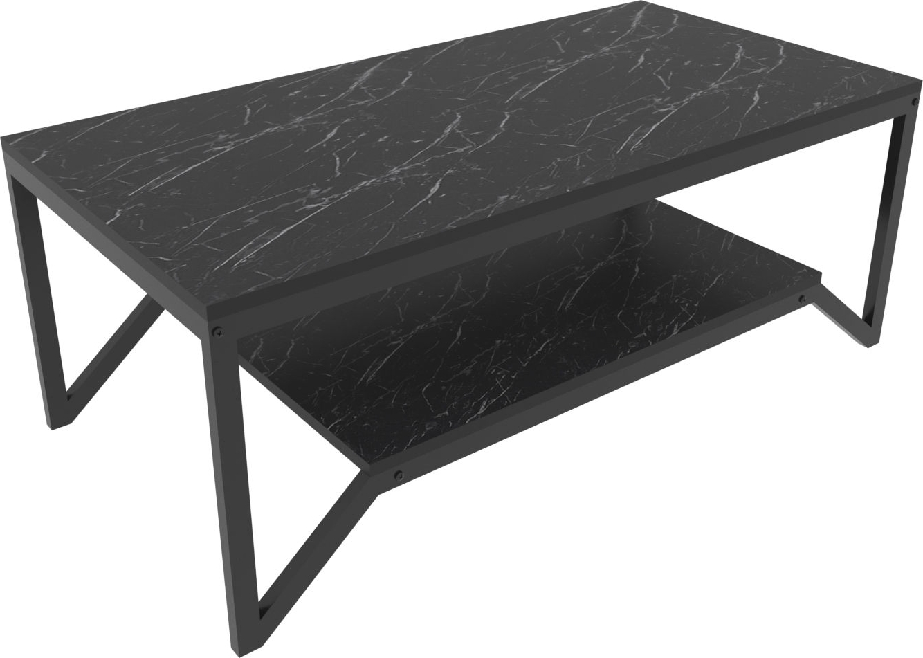 Flora salontafel 120 x 60 cm - Zwart