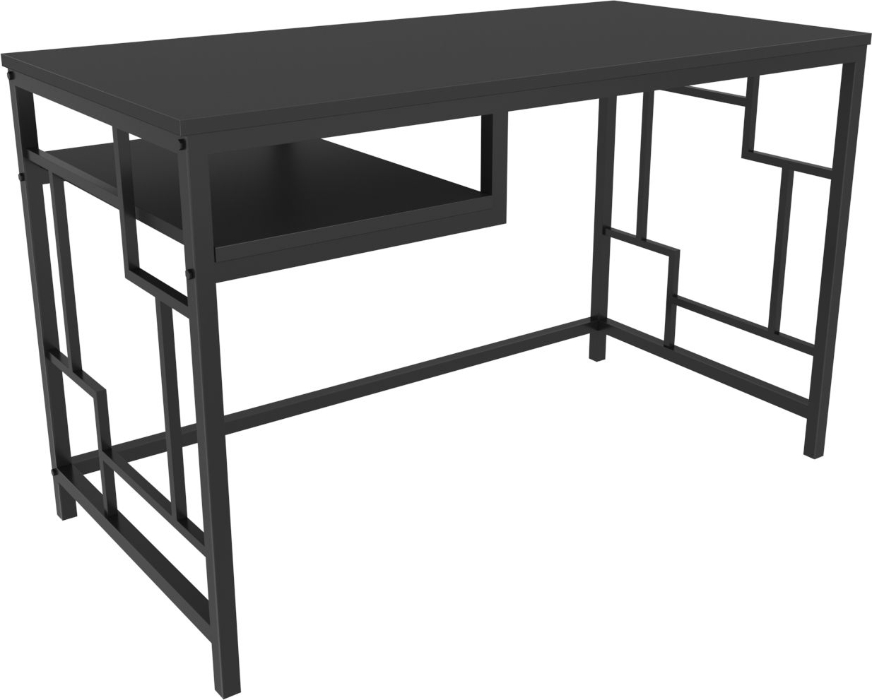 Kennesaw skrivbord 120 x 60 cm - Svart/antracit