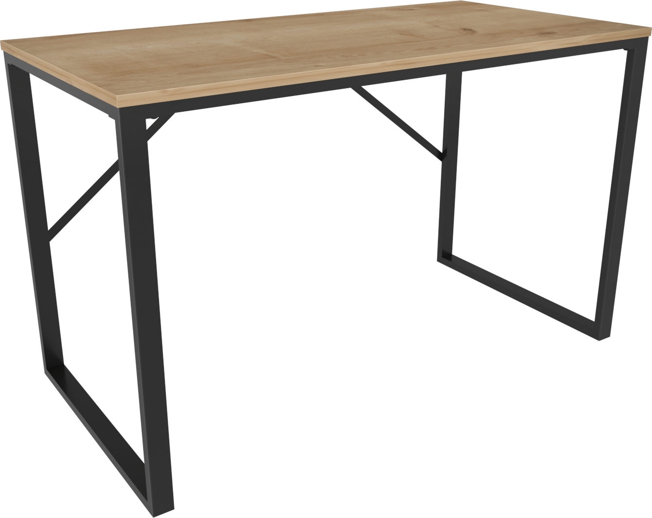 Layton skrivbord 120 x 60 cm - Svart/ek