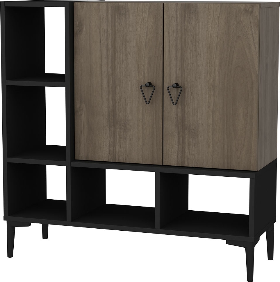 Platinum kast - Zwart/walnoot Platinum kast - Zwart/walnoot