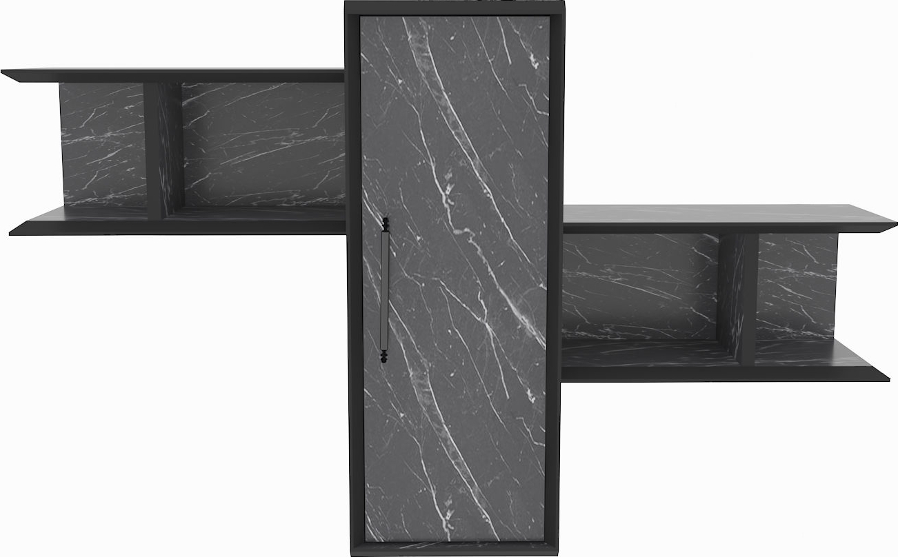 Olida wandplank - Zwart